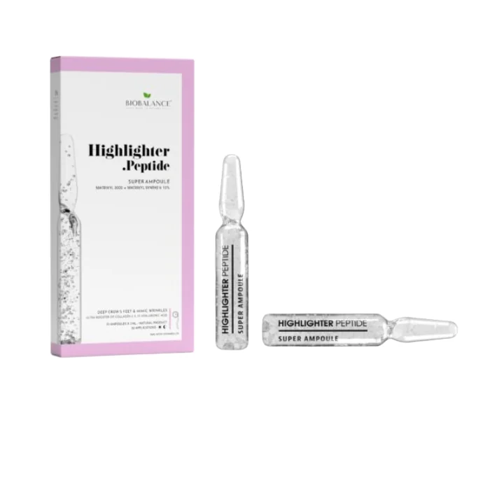 Fiole Pentru Riduri De Expresie Highlighter Peptide, 10 Fiole*2 Ml, Bio Balance