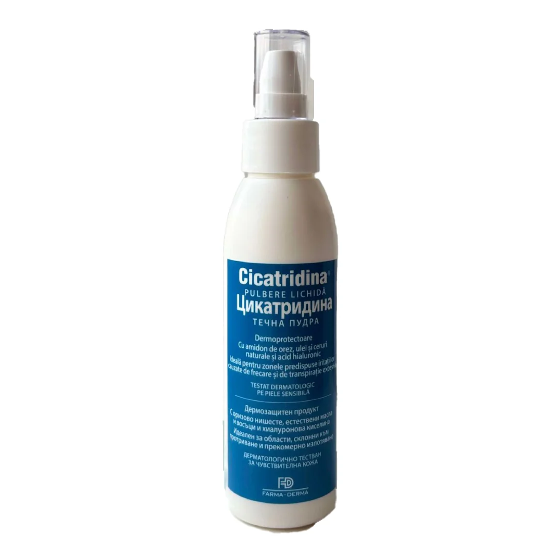 Cicatridina Pulbere Lichidă Dermatoprotectoare, 120ml, Naturpharma