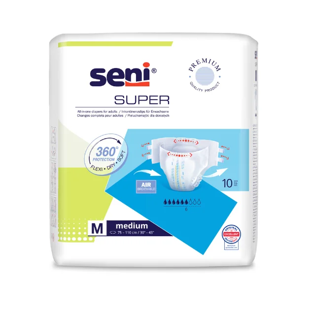 Scutece Super Medium, 10 Bucăți, Seni