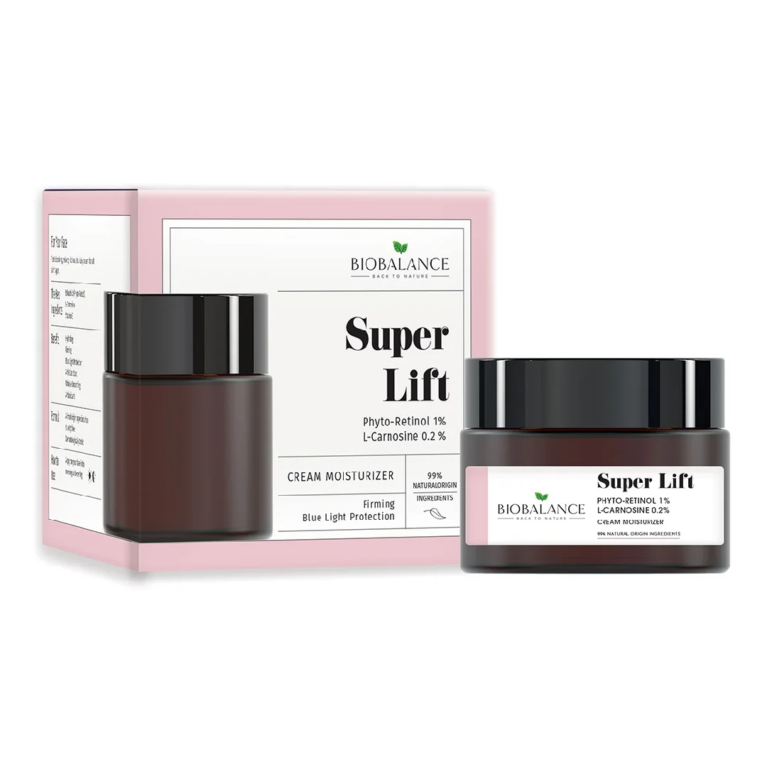 Crema Lifting Cu Fito-Retinol 1% + L-Carnosina 0.2% Super Lift, 50 Ml, Bio Balance