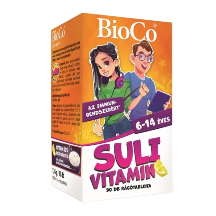 Vitamine Pentru Scolari, 90 Tablete Masticabile, BioCo