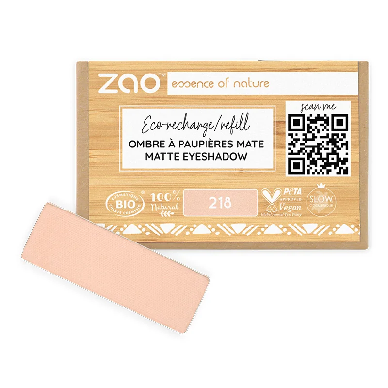 Fard De Pleoape, Mat, 218, Apricot Nude, Zao