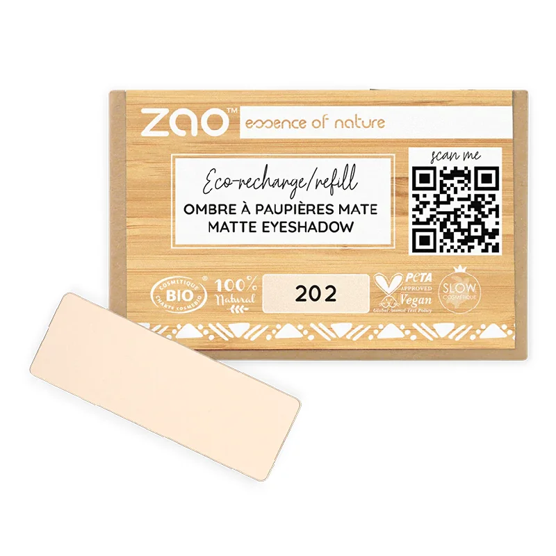 Fard De Ochi Mat, 202 Brown Beige, Zao