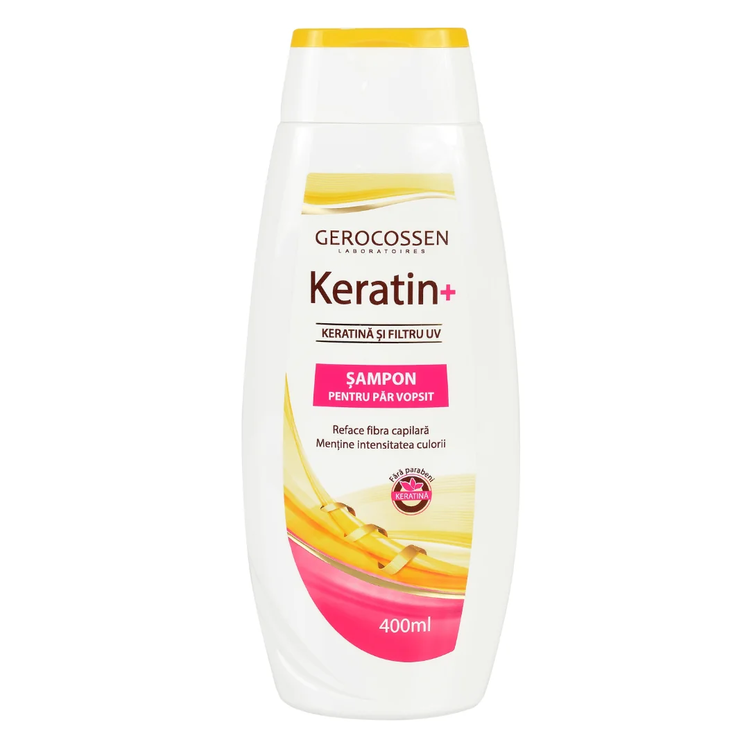Sampon Pentru Par Vopsit Keratin+, 400 Ml, Gerocossen