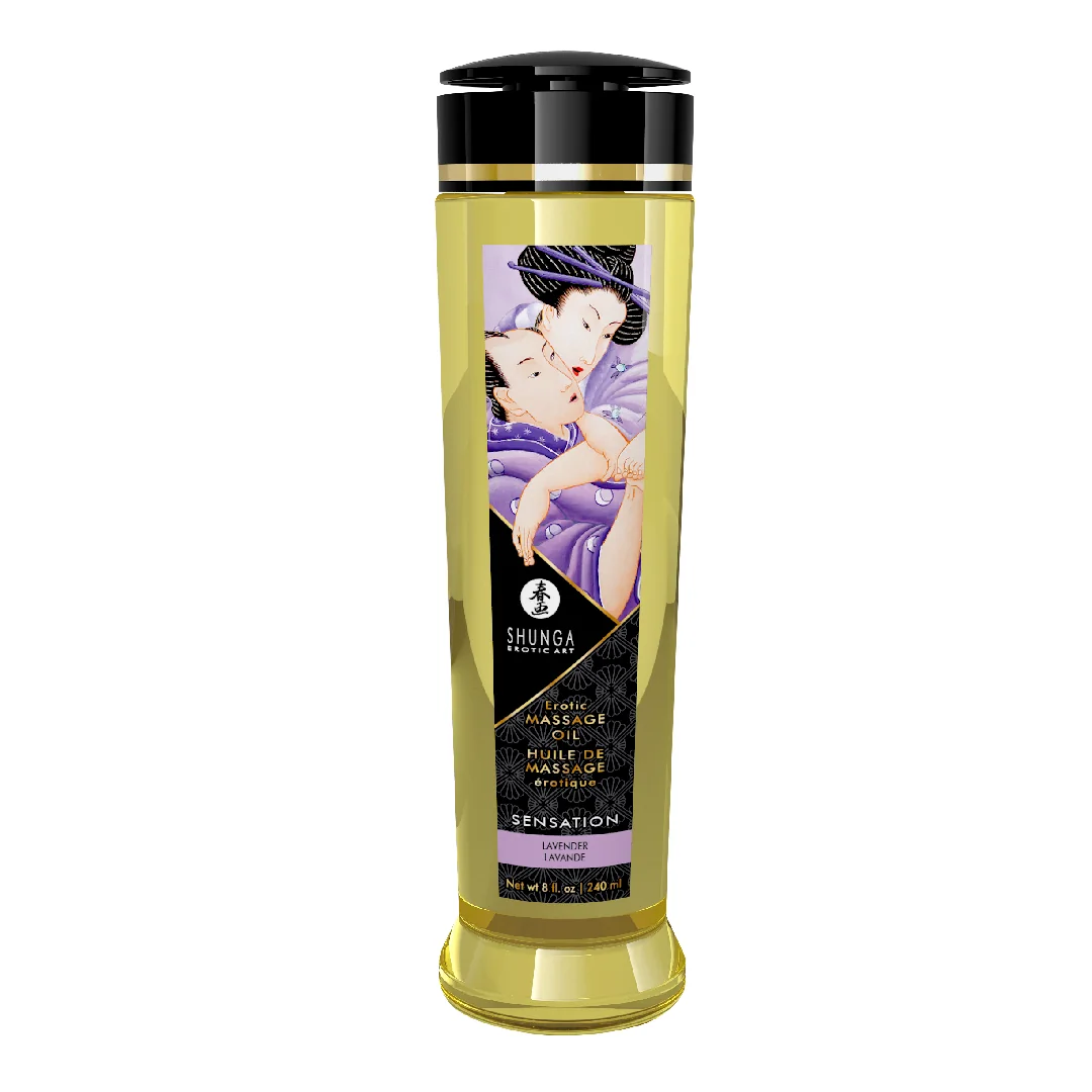 Ulei De Masaj Erotic Sensation Lavender, 240 Ml, Shunga Erotic Art