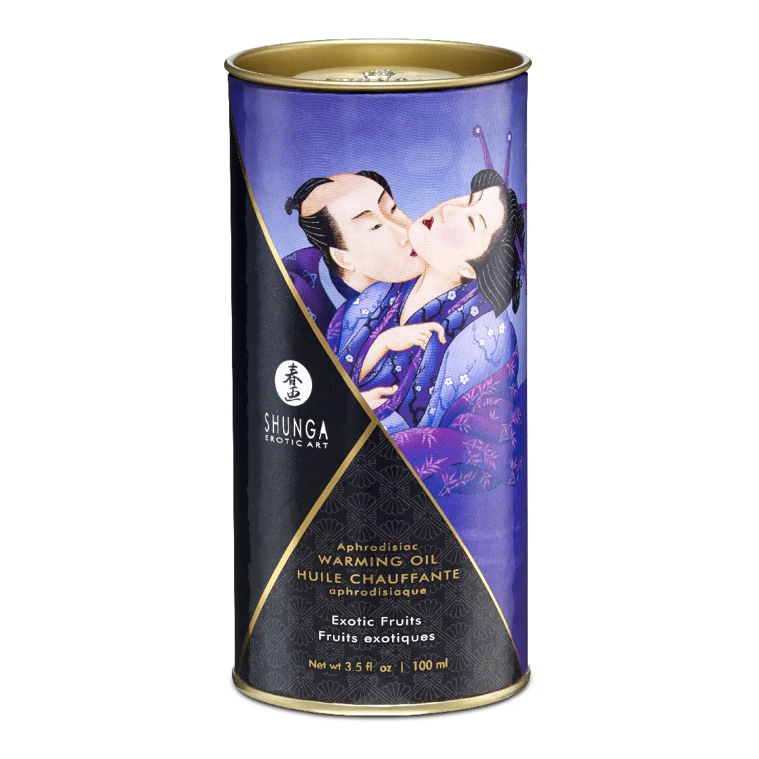 Ulei De Masaj Cu Efect De Încălzire Exotic Fruits, 100 Ml, Shunga Erotic Art