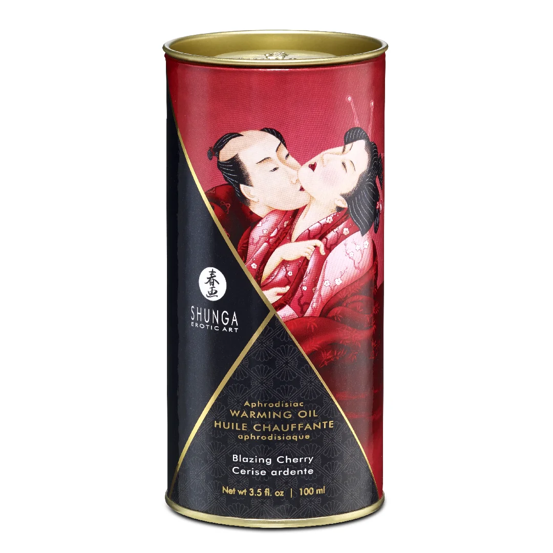Ulei De Masaj Cu Efect De Incalzire Cherry, 100 Ml, Shunga Erotic Art