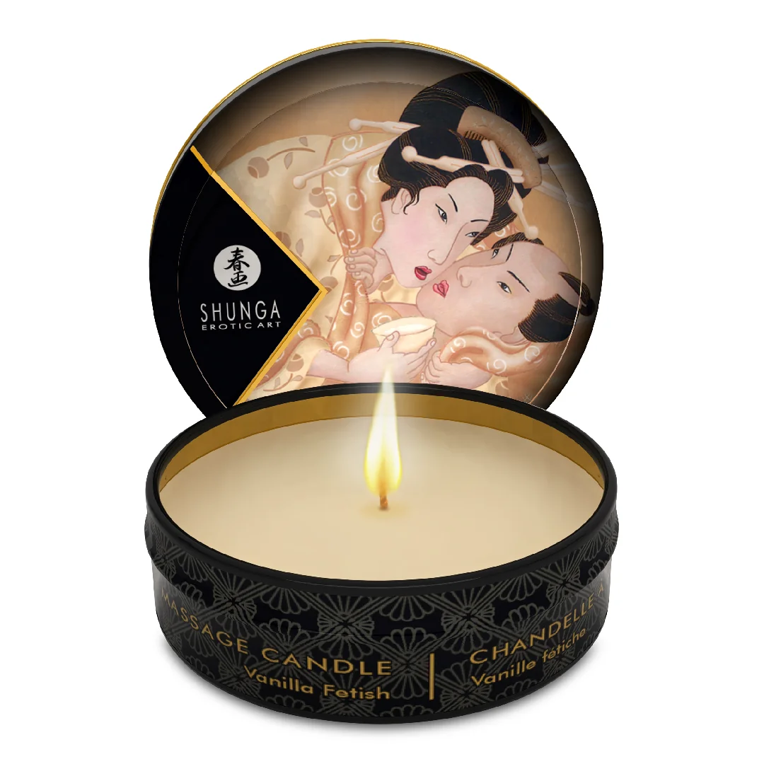 Lumanare Pentru Masaj Erotic Vanilla Fetish, 30 Ml, Shunga Erotic Art