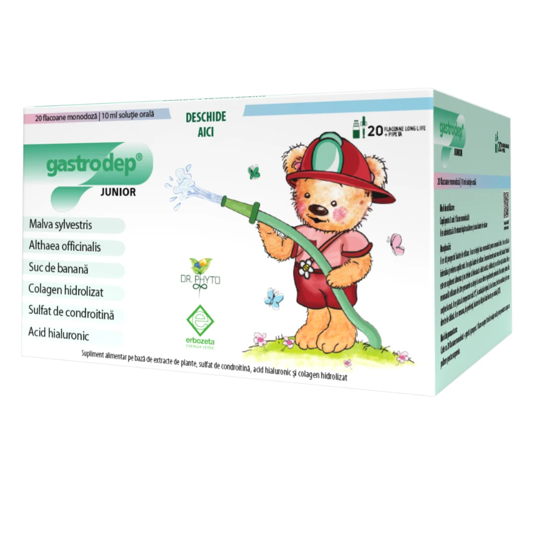 Gastrodep Junior, 20 Flacoane*10 Ml, Dr. Phyto