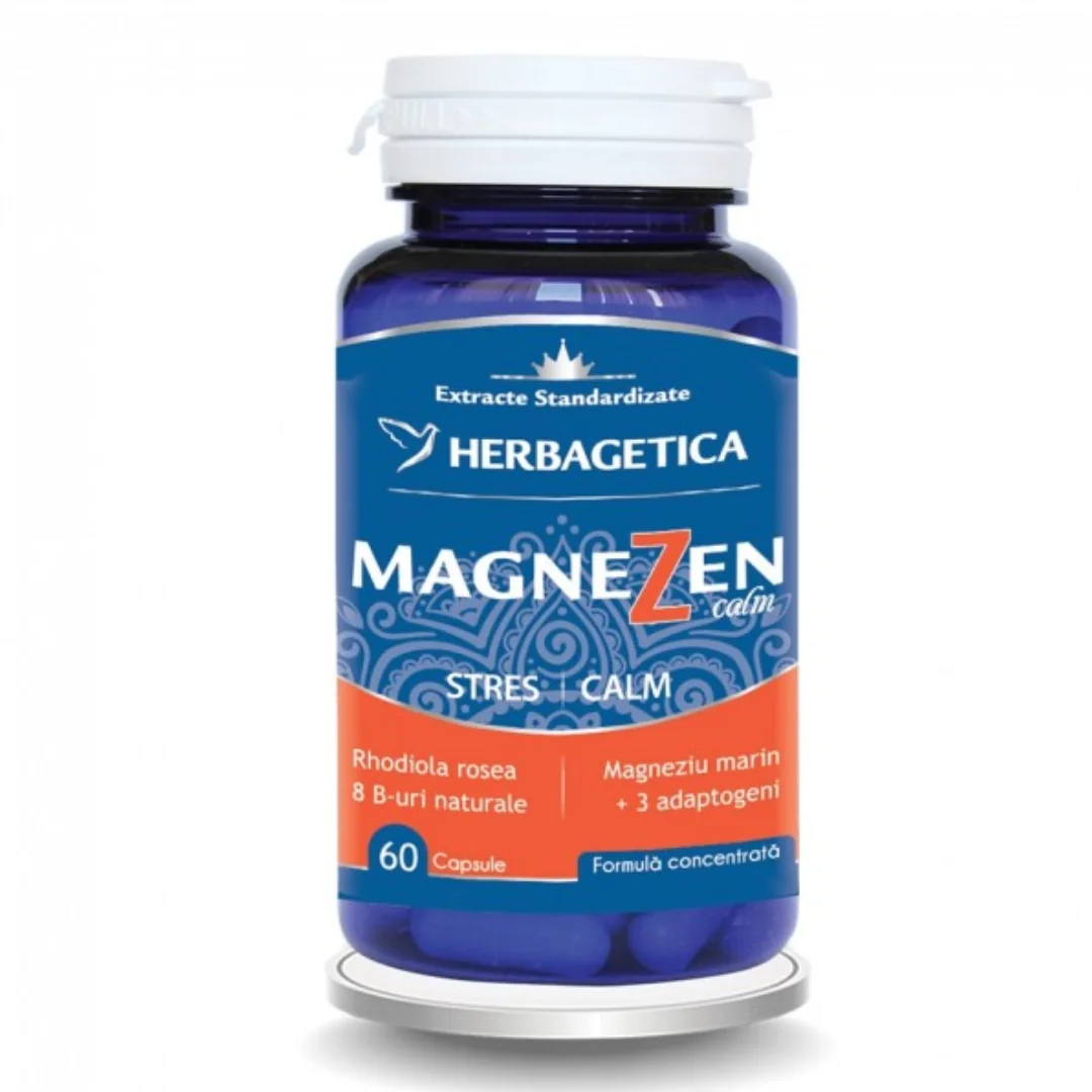 MagneZen Stres Calm, 60 Capsule, Herbagetica