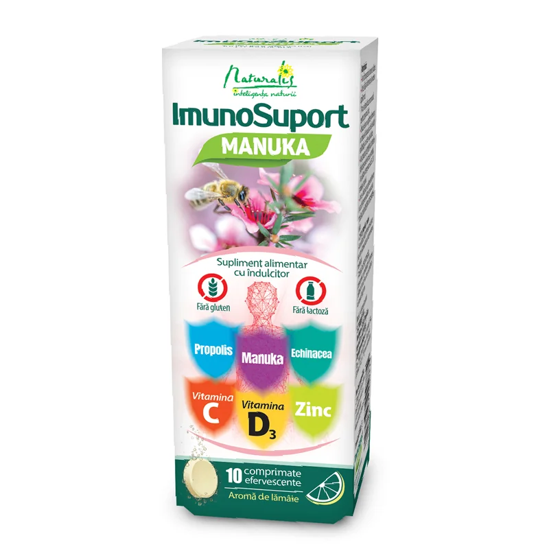 ImunoSuport Manuka, 10 Comprimat(e) Efervescente, Naturalis
