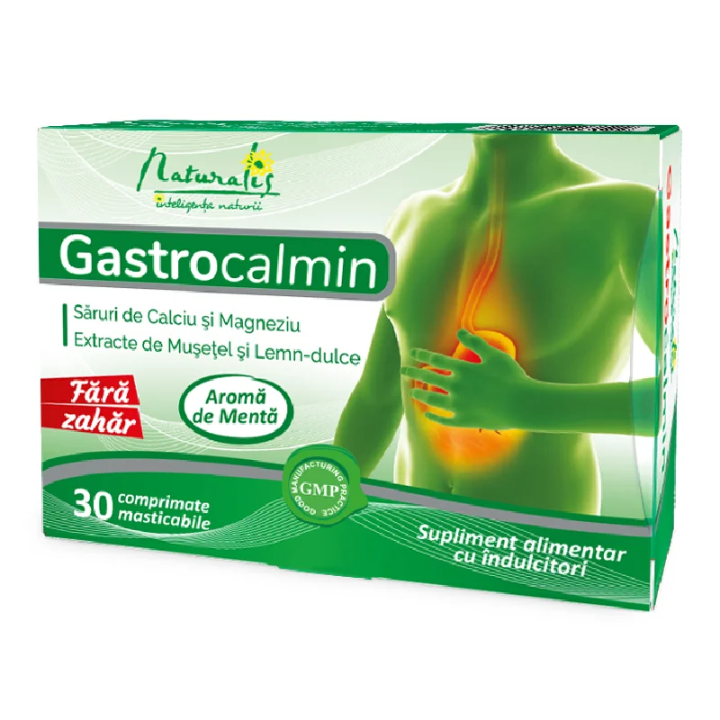 Gastrocalmin, 30 Comprimite, Naturalis