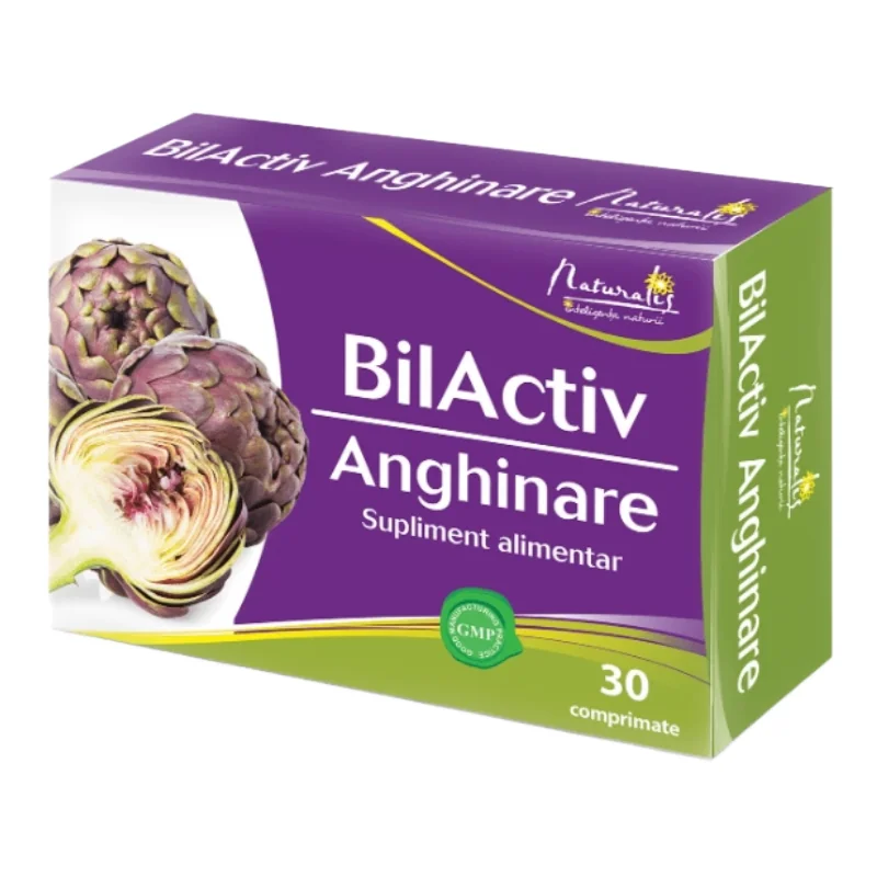 Bilactiv Anghinare, 30 Comprimate, Naturalis