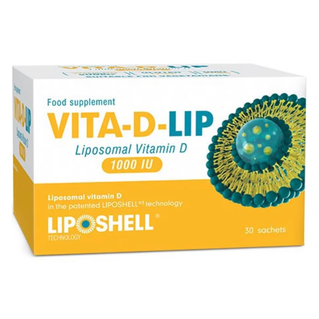 Vitamina D Lipozomala, 1000UI, 30 Plicuri, Liposhell