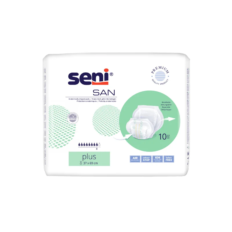 Absorbante Cu Forma Anatomica Seni San Plus X 10 Buc