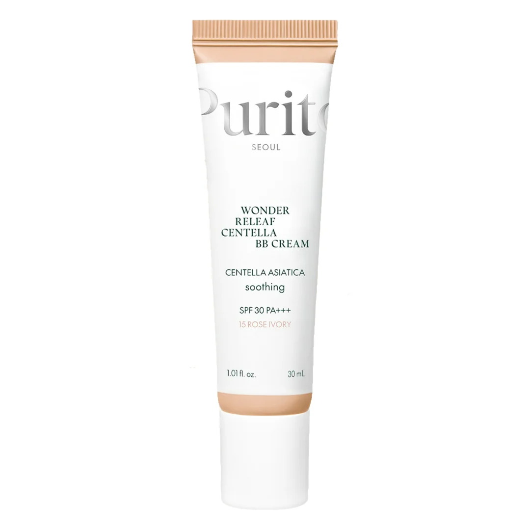 Crema Bb Multifuncțională Cu Spf 30 Pa+++, 15 Rose Ivory, Wonder Releaf Centella, 30 Ml, Purito