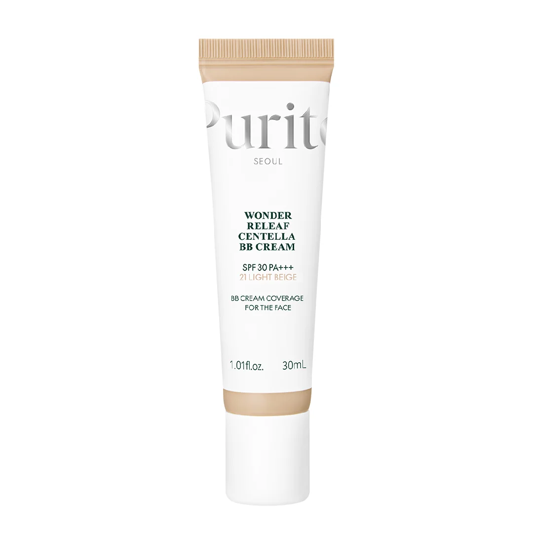 Crema Bb Multifunctionala Cu Spf 30 Pa+++, 21 Light Beige, Wonder Releaf Centella, 30 Ml, Purito