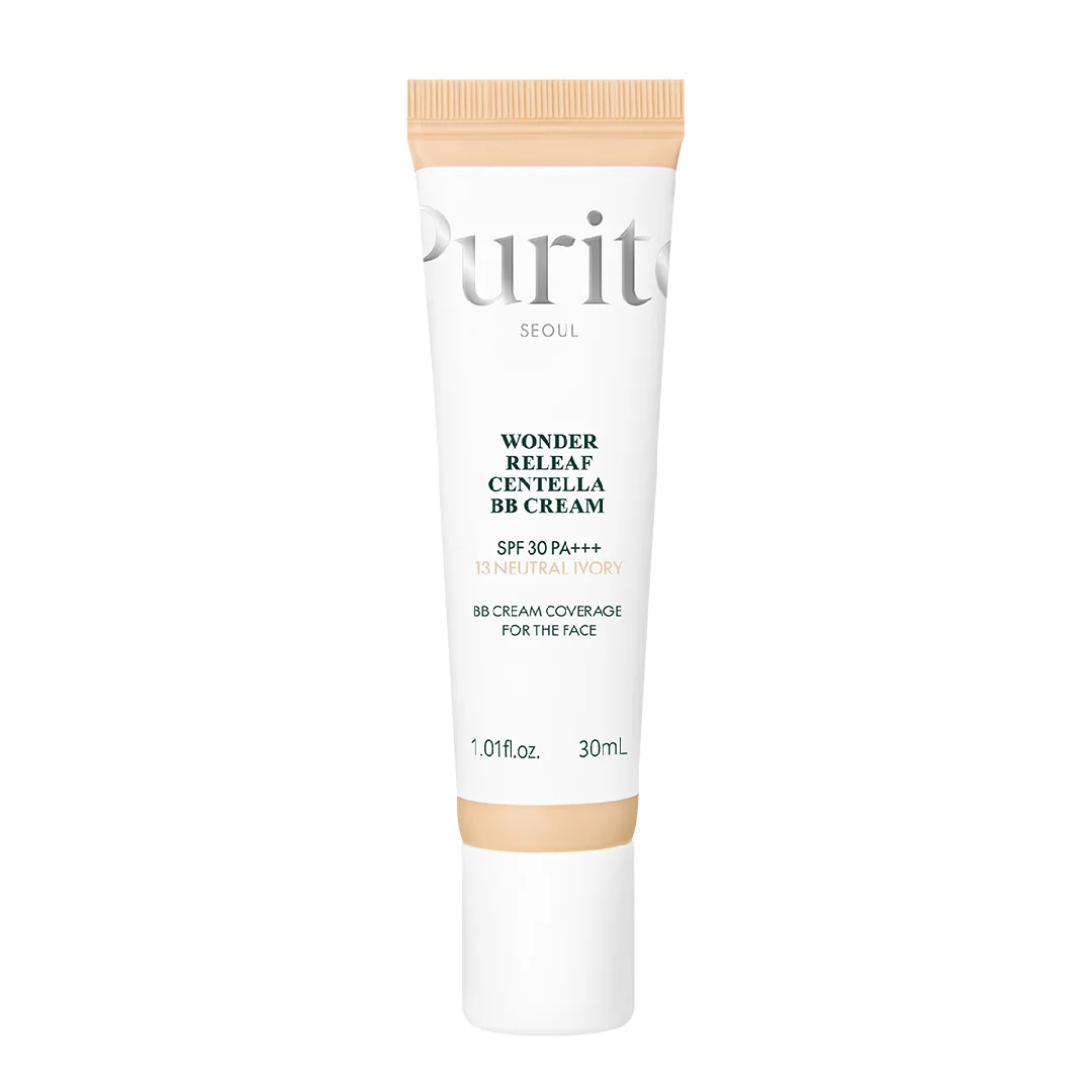 Crema Bb Multifuncțională Cu Spf 30 Pa+++, 13 Neutral Ivory, Wonder Releaf Centella, 30 Ml, Purito