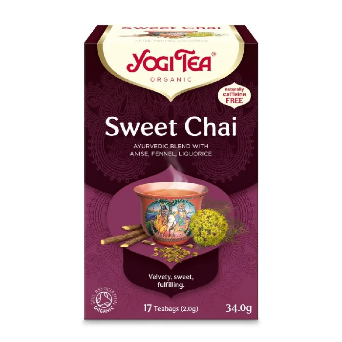 Ceai Bio Sweet Chai, 17 Plicuri, Yogi Tea