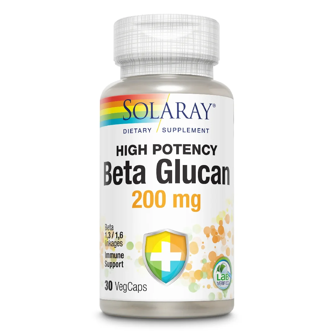 Beta Glucan 200mg Solaray, 30 Capsule, Secom