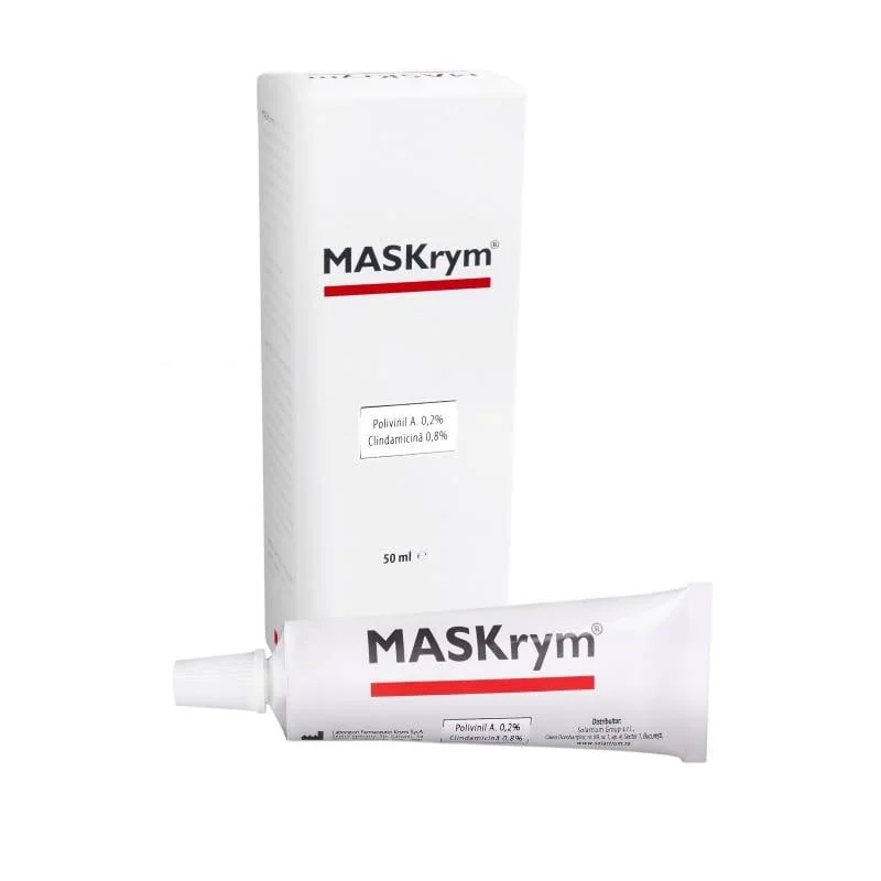Emulsie Mask Rym Pentru Tratamentul Acneei Inflamatorii Și Foliculitei, 50 Ml, Meditrina
