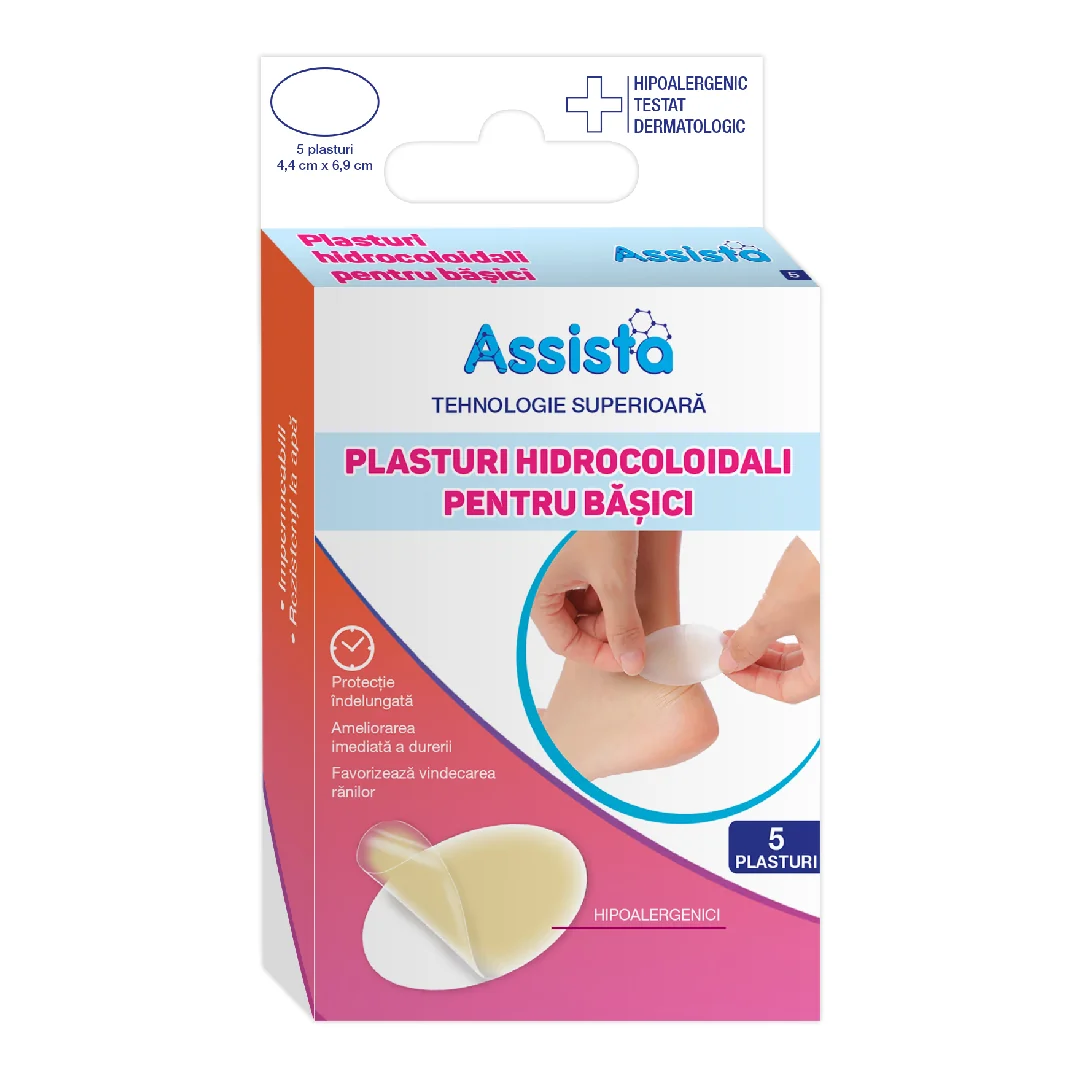 Plasturi Hidrocoloidali Pentru Basici, Mix, 6 Bucați, Assista