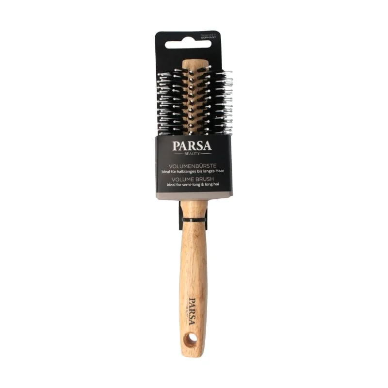Perie De Par Rotunda Din Lemn Si Cauciuc, 19 Mm, 1 Bucata, PARSA