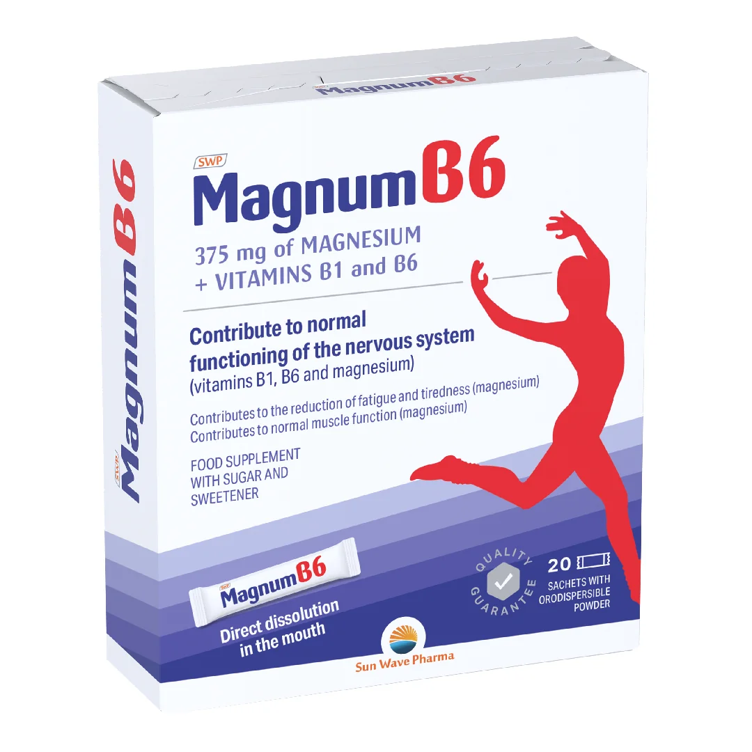 Magnum B6, 20 Plicuri, Sun Wave Pharma