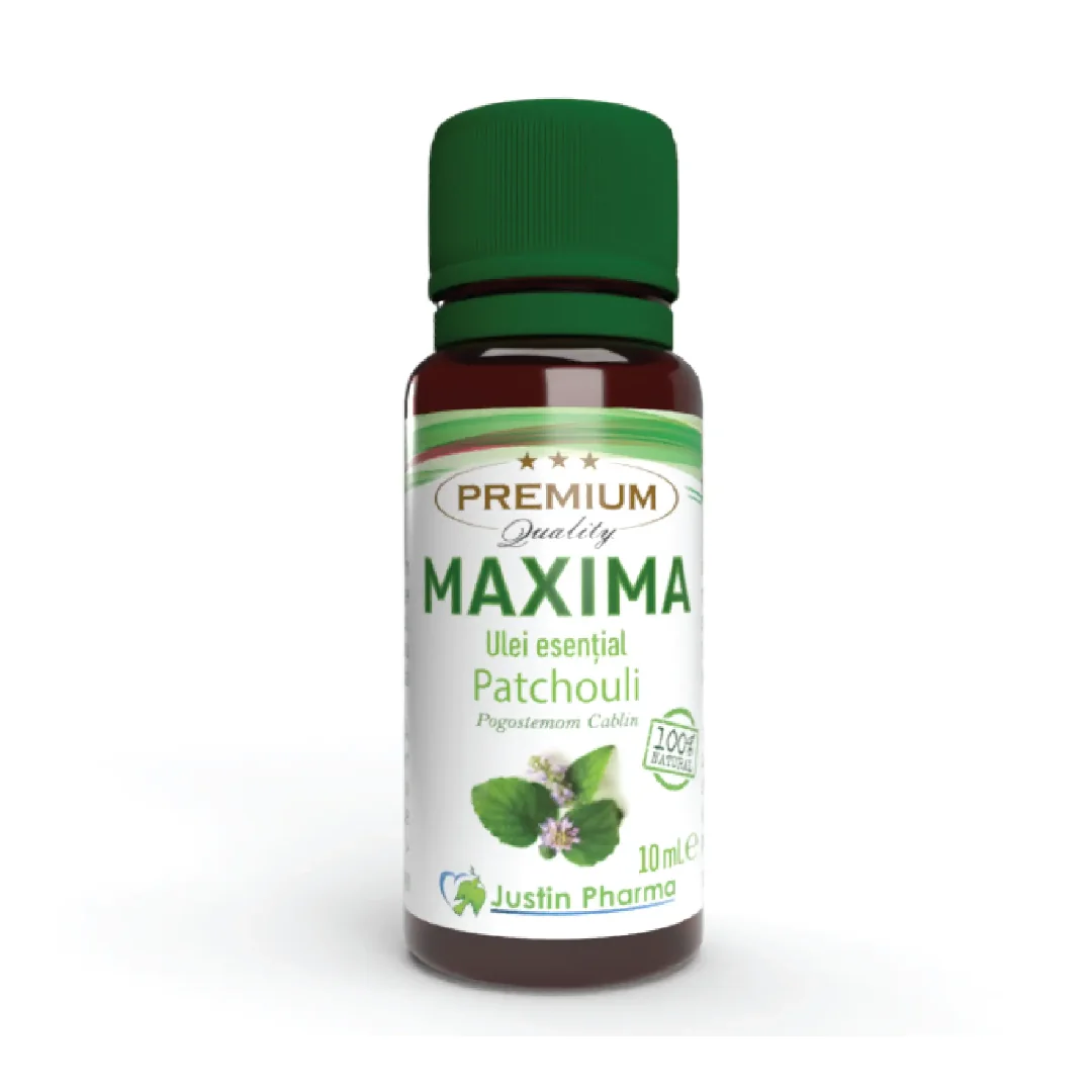 Ulei Esential Patchouli Maxima, Uz Extern, 10 Ml, Justin Pharma