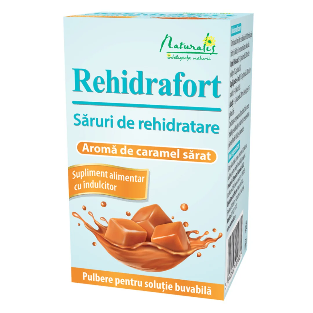 Saruri De Rehidratare Aroma Caramel Sarat Rehidrafort 10 Plicuri Naturalis