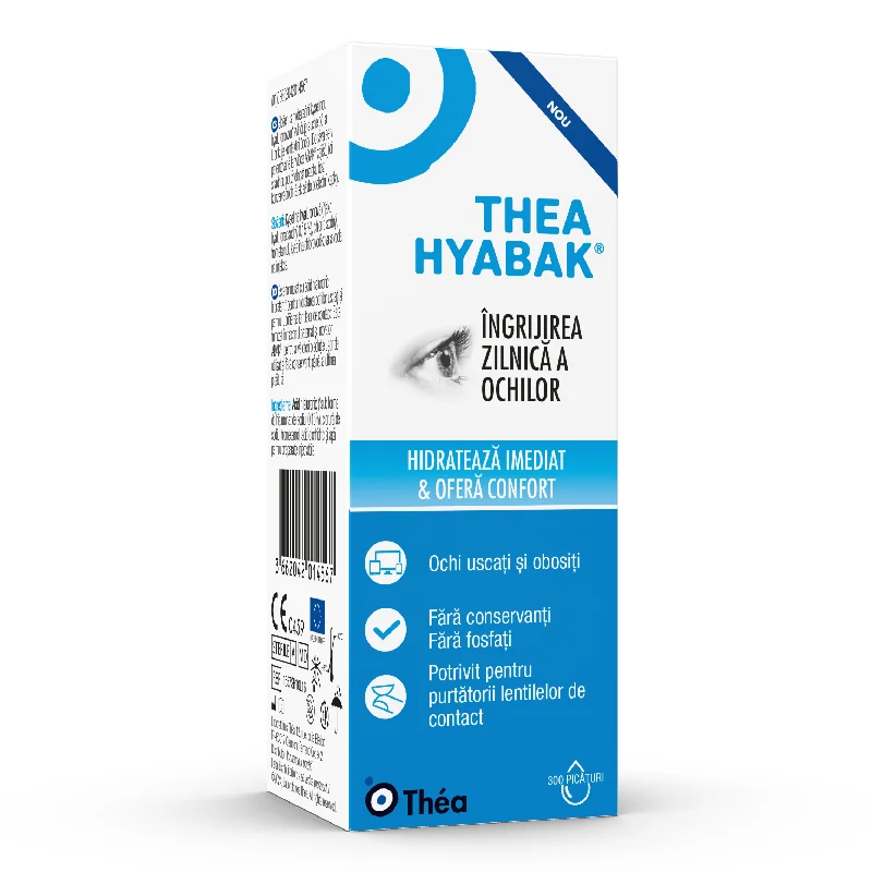 Picături Oftalmice Thea Hyabak, 0.15%, 10 Ml, Thea