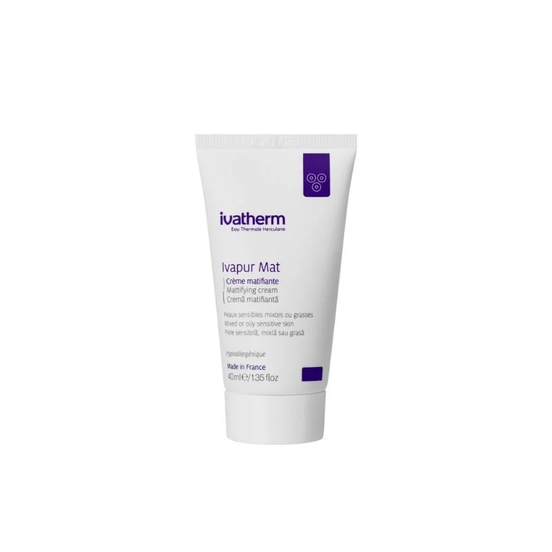 Crema Matifianta Ivapur Mat, 40 Ml, Ivatherm