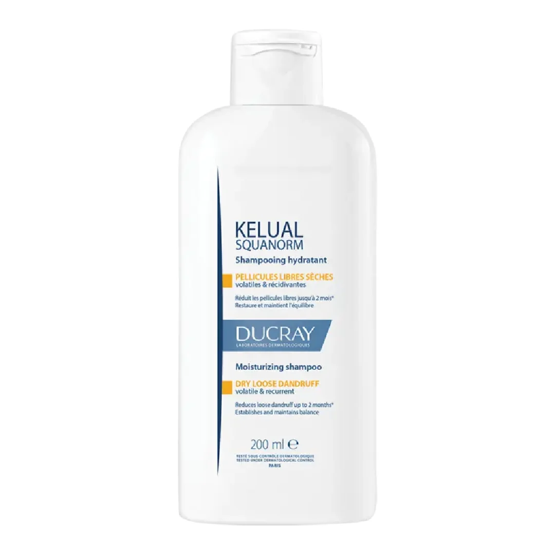 Sampon Tratament Anti-Mătreață Uscată Kelual Squanorm, 200 Ml, Ducray