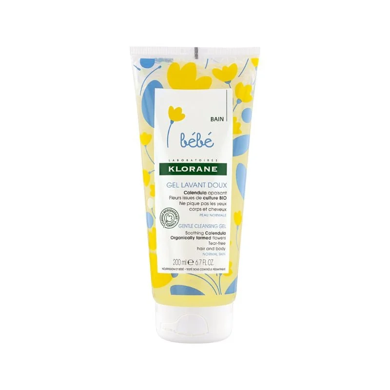 Klorane Bebe Gel Spumant Pentru Păr Și Corp, 200Ml
