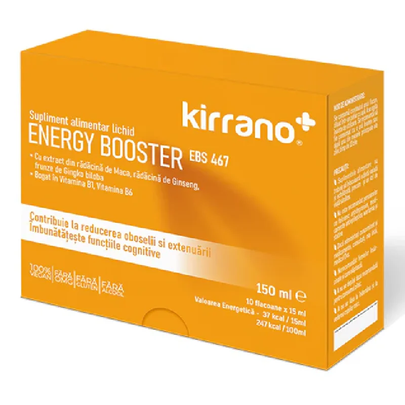 Energy Booster EBS467, 10 Flacoane*15 Ml, Kirrano