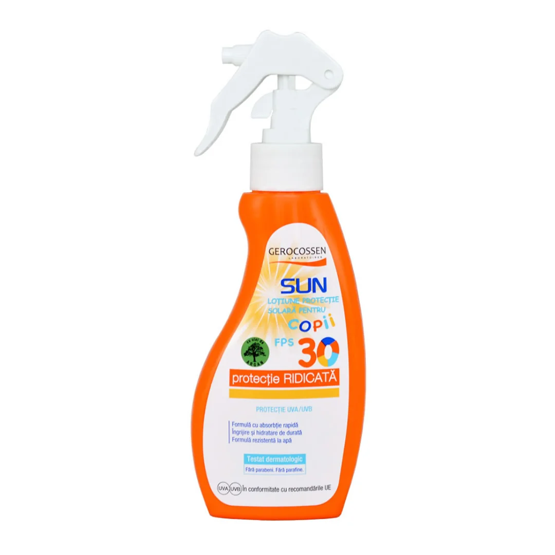 Spray De Protecție Solară Pentru Copii FPS30, Sun, 200 ML, Gerocossen
