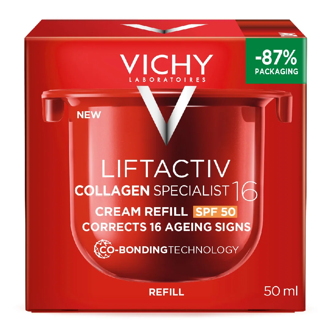 Rezerva Crema Antirid De Zi Cu SPF50 Liftactiv Collagen Specialist 16, 50 Ml, Vichy