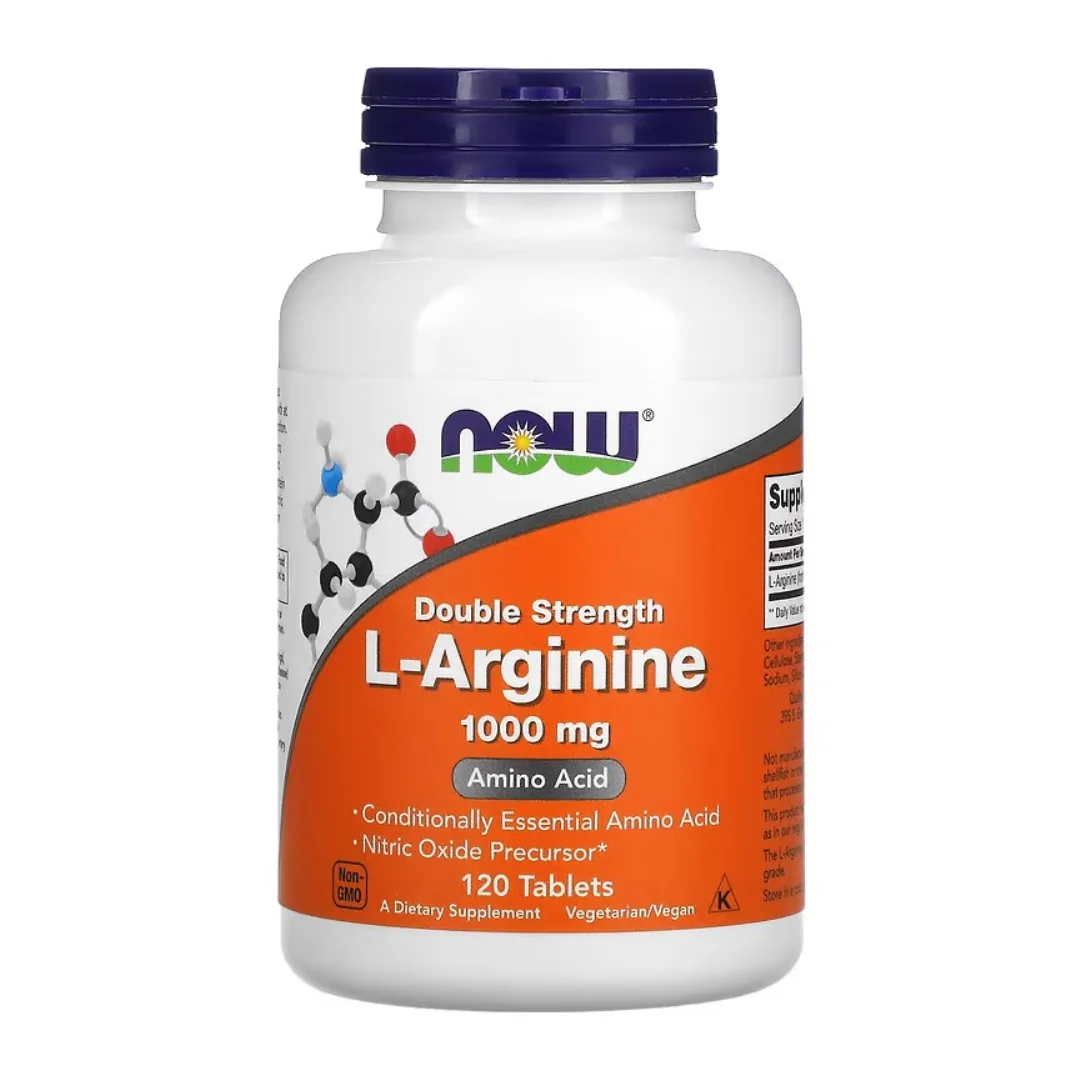 L-Arginina Forte 1000 Mg, 120 Tablete, Now Foods