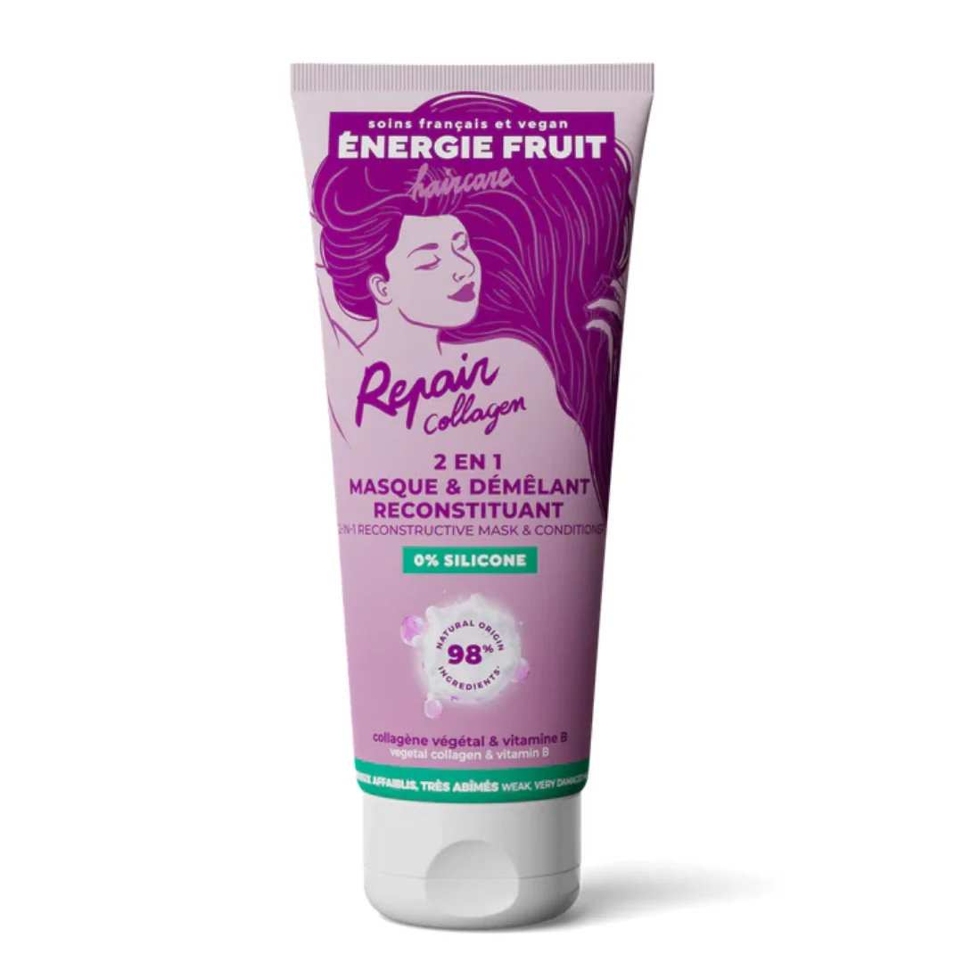 Masca Și Balsam 2in1 Pentru Par Foarte Deteriorat Repair Collagen, 200 Ml, Energie Fruit