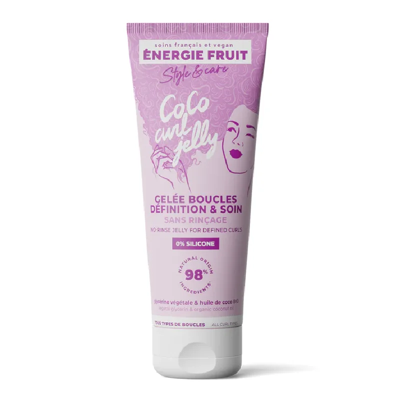 Gel Pentru Bucle Definite Cu Ulei De Cocos Organic, 200 Ml, Energie Fruit