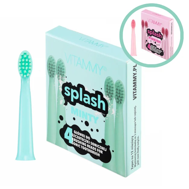 Set 4 Rezerve Periuta De Dinti Vitammy Splash, Verde