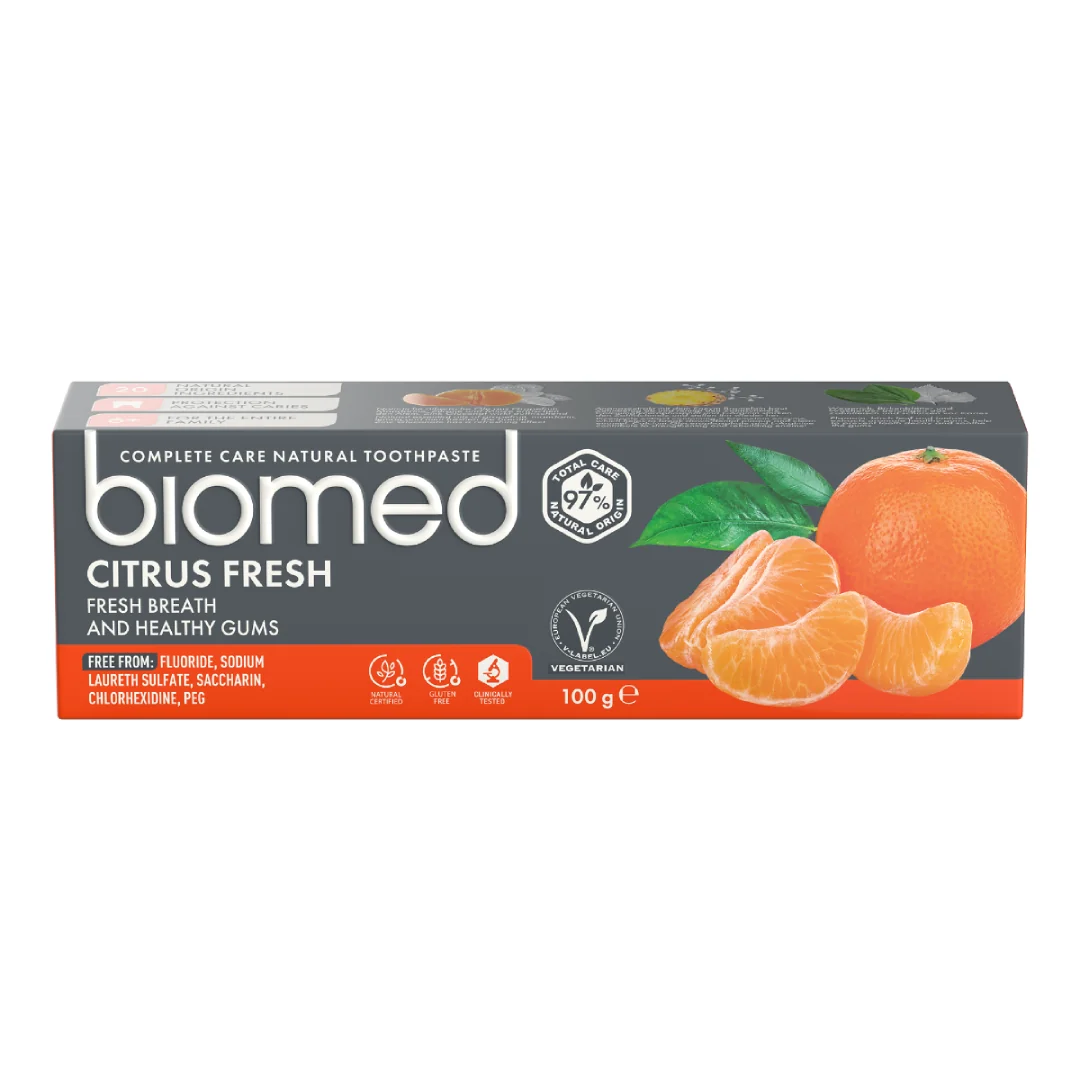 Pasta De Dinti Citrus Fresh, 100 G, Biomed