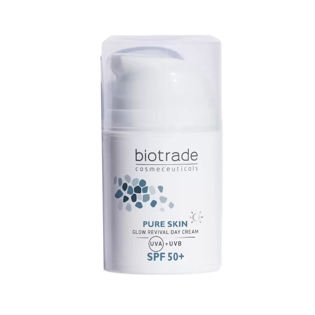 Crema Iluminatoare De Zi Pure Skin, SPF 50, 50 Ml, Biotrade