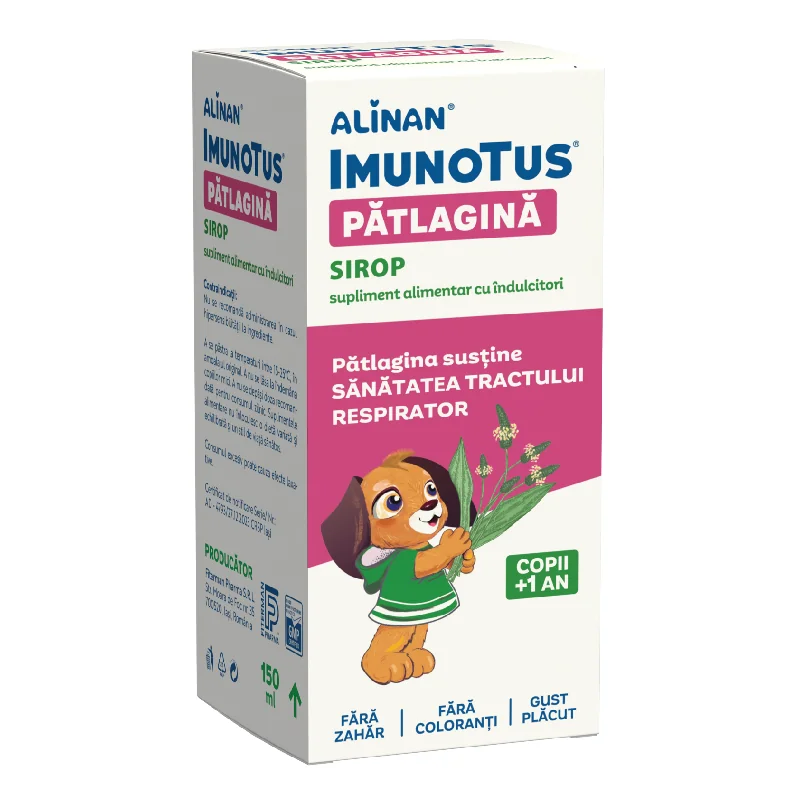 Sirop Cu Patlagina Imunotus Alinan, 150 Ml, Fiterman