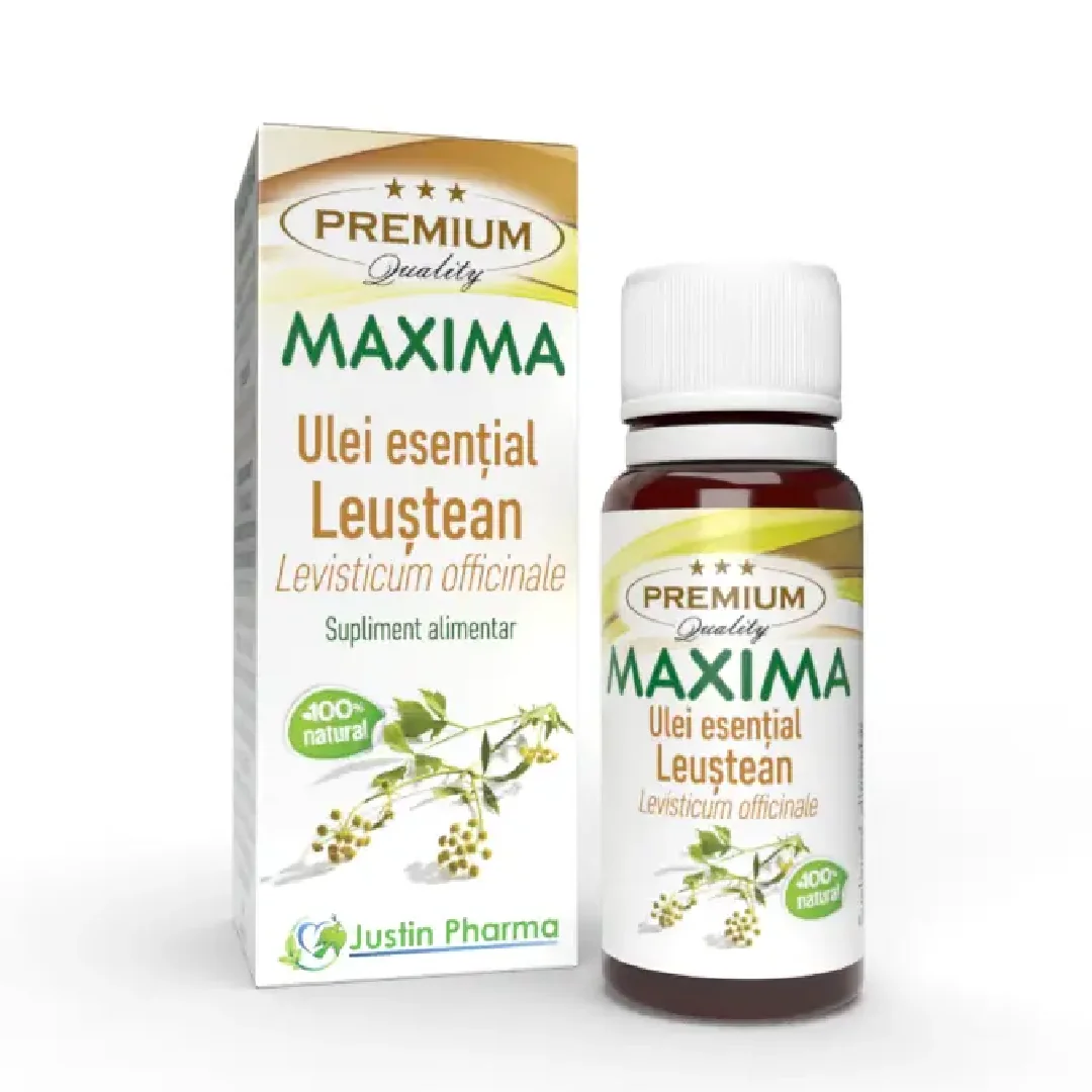 Ulei Esențial Leuștean Maxima, Uz Intern, 10 Ml, Justin Pharma