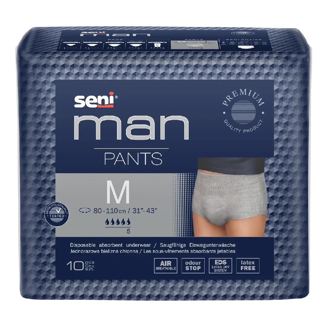 Chilot Elastic Absorbant Man Pants, M, 10 BUCATI, SENI