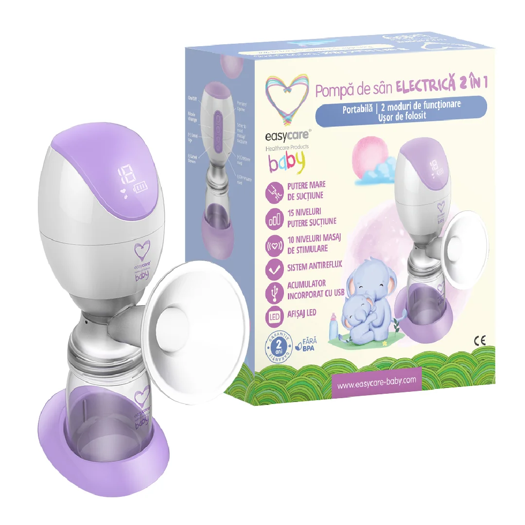 Pompa De San Electrica 2 In 1 Portabila, EasyCare Baby