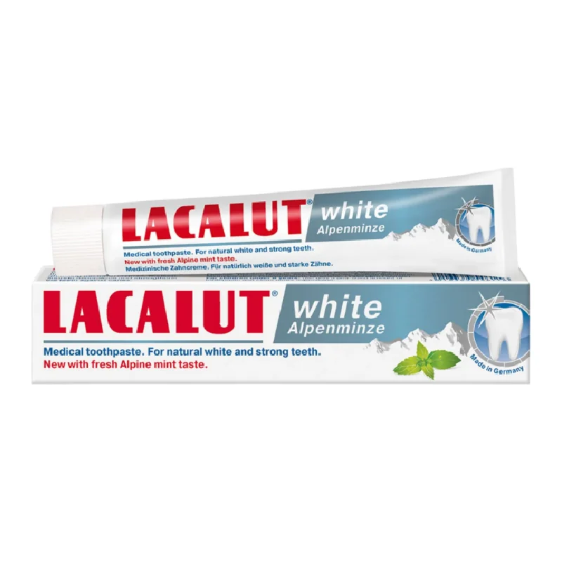 Pasta De Dinti White Alpenminze, 75 Ml, Lacalut
