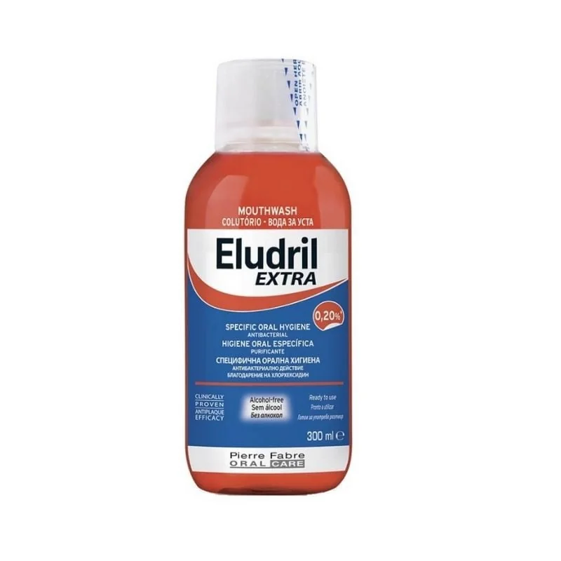 Apa De Gura Antibacteriana Extra, 300 Ml, Eludril