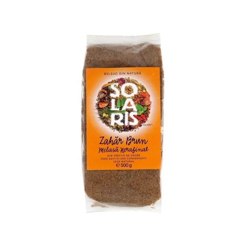 Solaris Zahar Brun Melasa Nerafinat, 500g